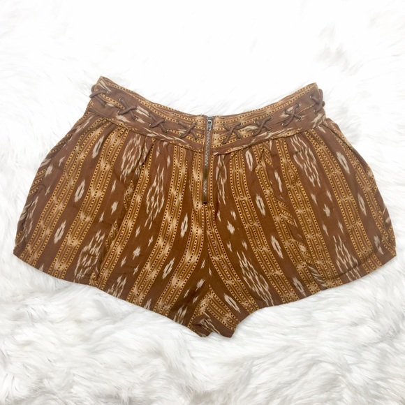 Free People Patola Ikat Lattice Shorts - Picture 4 of 8